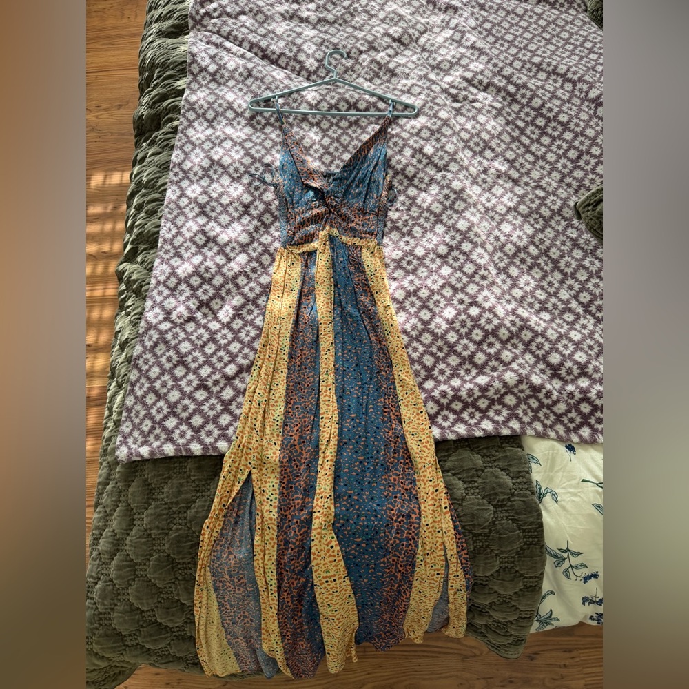 Elegant Multicolor Maxi Dress